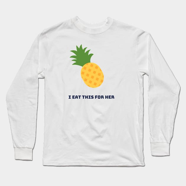 Pineapple Generosity Long Sleeve T-Shirt by teesbythebook